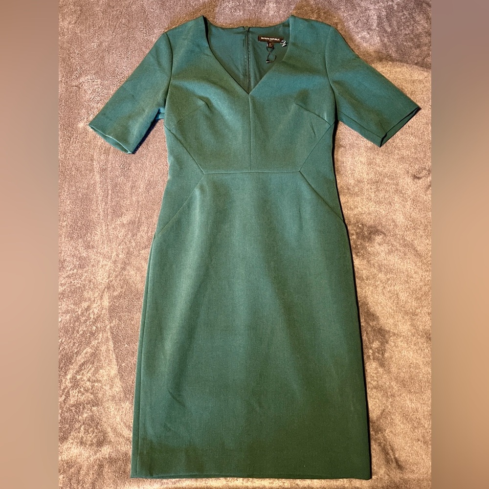 Banana Republic Green Midi Dress